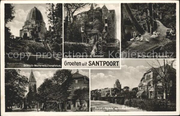 Santpoort Crematorium Driehuis Ruine van Brederod