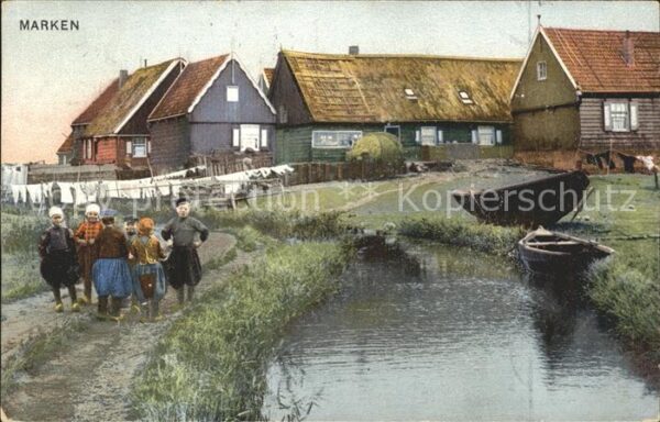 Marken Wohnhäuser auf der Insel Kinder