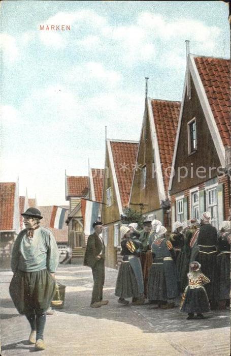 Marken Bewohner des Dorfes