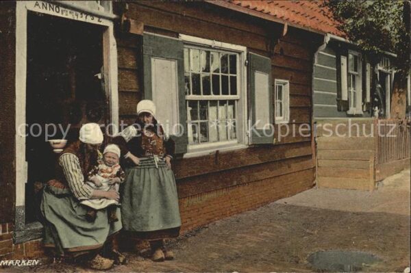 Marken Dorfbewohner Trachten