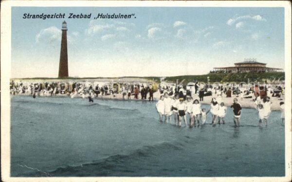 Huisduinen Strandgezicht Zeebad Leuchtturm