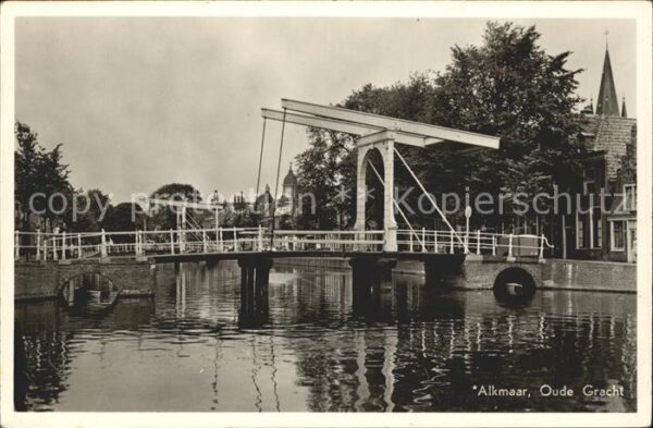 Alkmaar Oude Gracht Zugbrücke