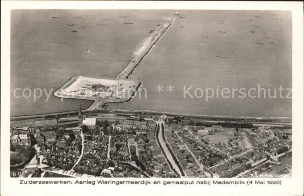 Medemblik Zuiderzeewerken Aanleg Wieringermeerdij