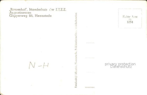 Heemstede Binnenhof Moederhuis der EEZZ Augustine – Bild 2