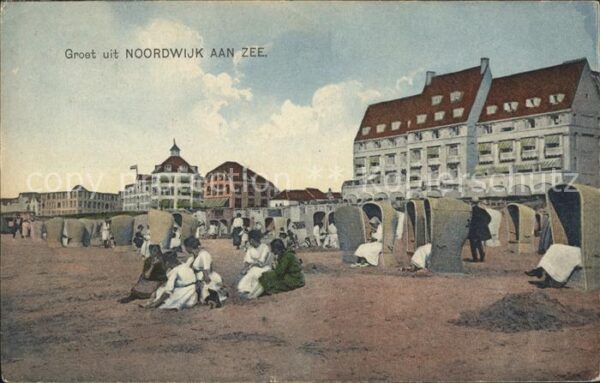 Noordwijk aan Zee  Strand Strandkorb