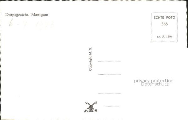 Mantgum Dorpsgezicht met Kerk Kirche – Bild 2