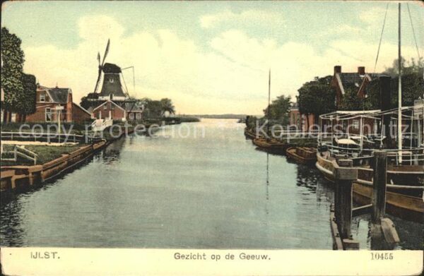 Ijlst Gezicht op de Geeuw Molen Kanal Windmüh
