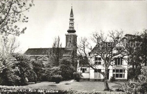 Farmsum NH Kerk met Pastorie Kirche