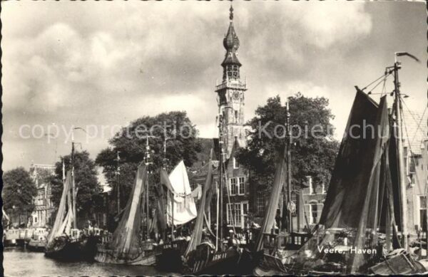 Veere Haven Hafen Fischerboot Turm Historisch