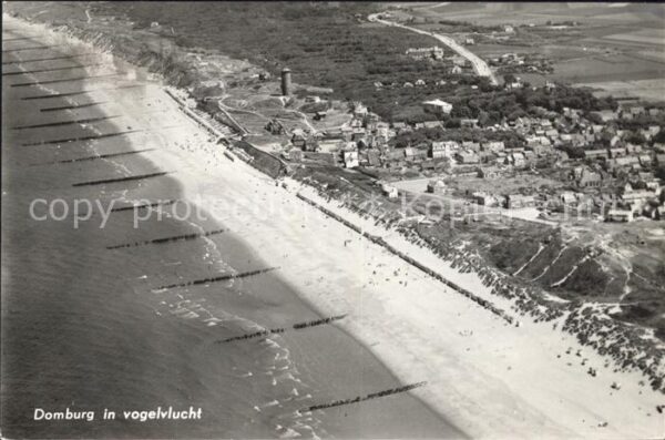 Domburg in vogelvlucht Fliegeraufnahme