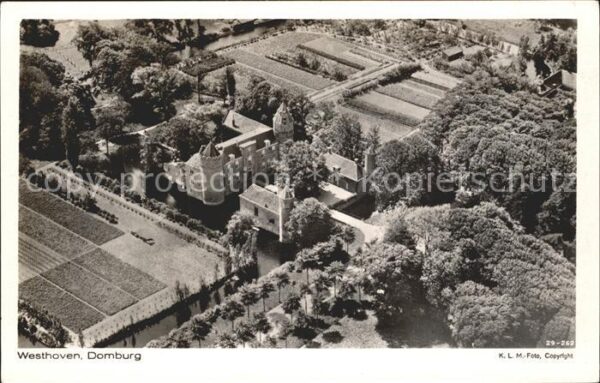Domburg Kasteel Westhoven Schloss Fliegeraufnah