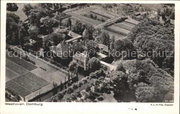 Domburg Kasteel Westhoven Schloss Fliegeraufnah