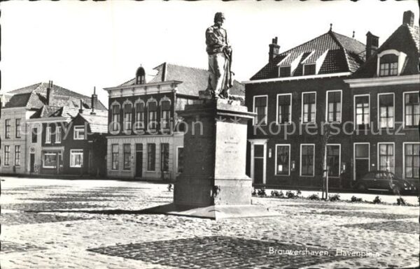 Brouwershaven Havenplein Standbeeld Jacob Cats Denkma