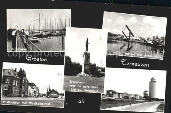 Terneuzen Jachthaven Kanaal Middensluis Toren Pos
