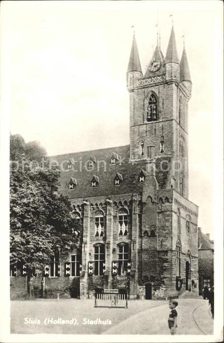 Sluis Zeeland Stadhuis Rathaus