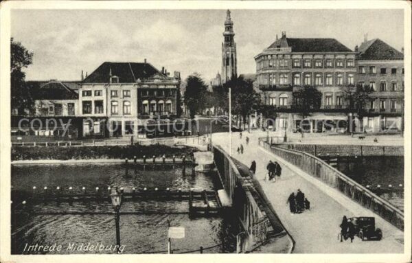 Middelburg Zeeland Intrede Brücke Turm