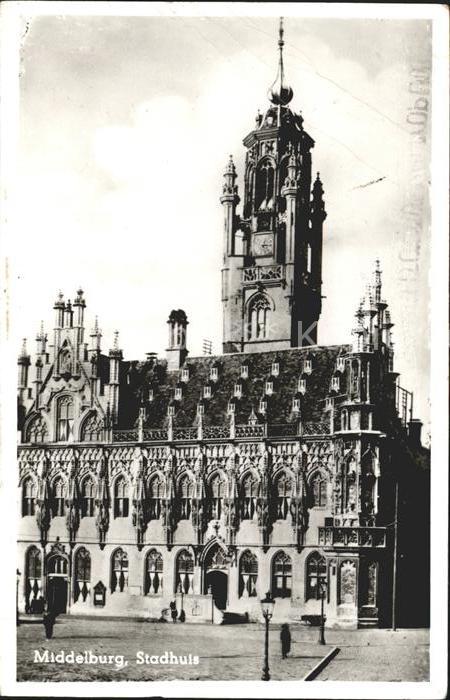 Middelburg Zeeland Stadhuis Rathaus Historisches Gebäude 1