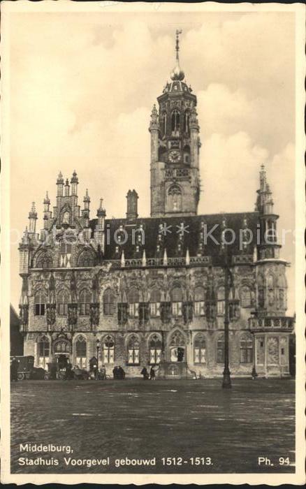 Middelburg Zeeland Stadhuis Rathaus Historisches Gebäude 1