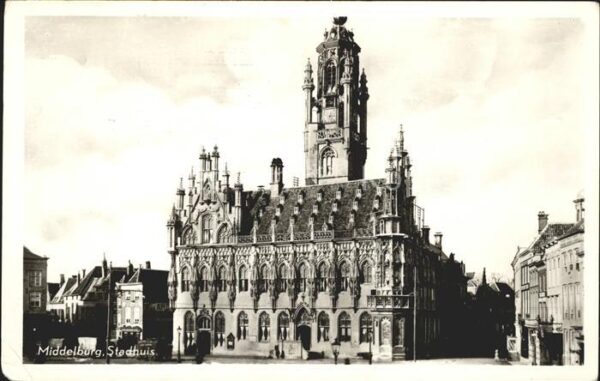 Middelburg Zeeland Stadhuis Rathaus Historisches Gebäude 1