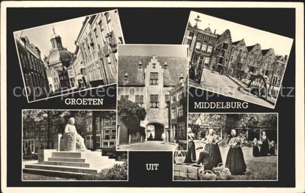 Middelburg Zeeland Kerk Monument Denkmal Brücke Markt Torb