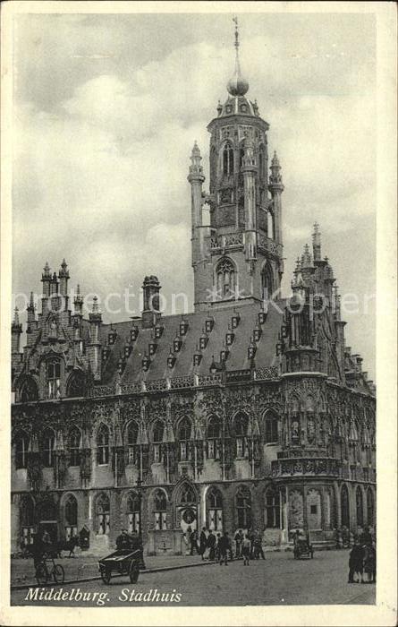 Middelburg Zeeland Stadhuis Rathaus Historisches Gebäude 1