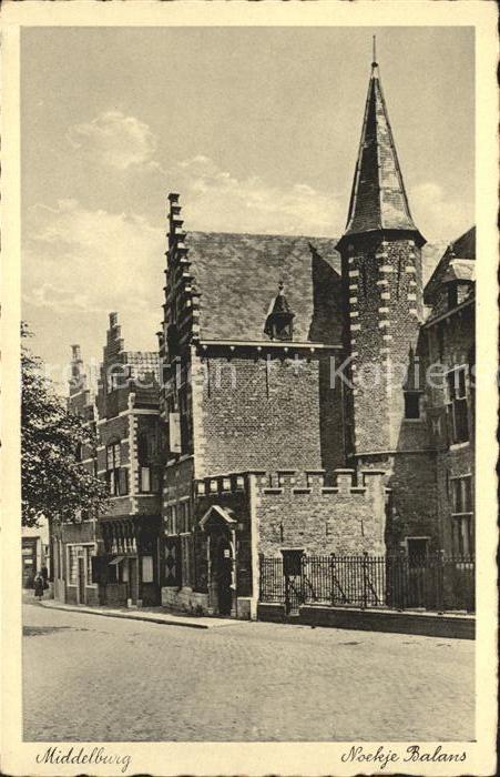 Middelburg Zeeland Noekje Balans Giebelhäuser