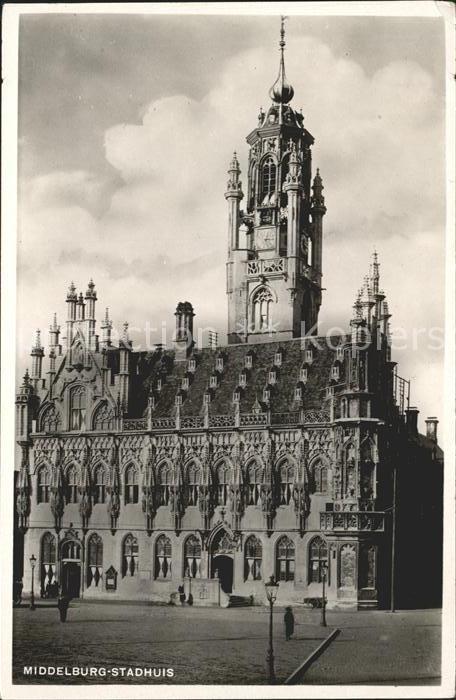 Middelburg Zeeland Stadhuis Rathaus Historisches Gebäude 1