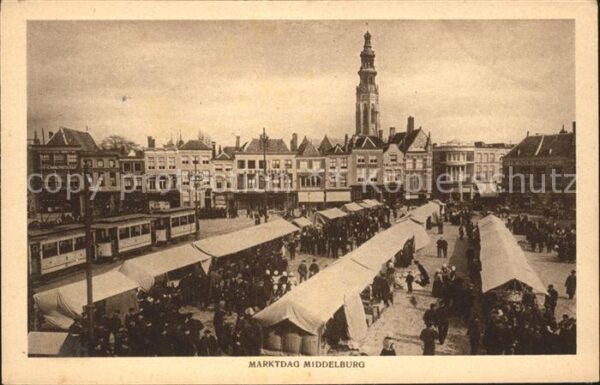 Middelburg Zeeland Marktdag Lange Jan