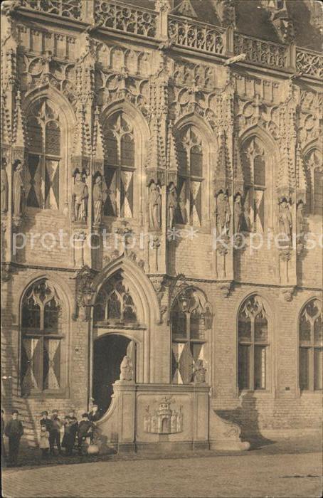 Middelburg Zeeland Gedeelte Voorgevel Stadhuis Rathaus His