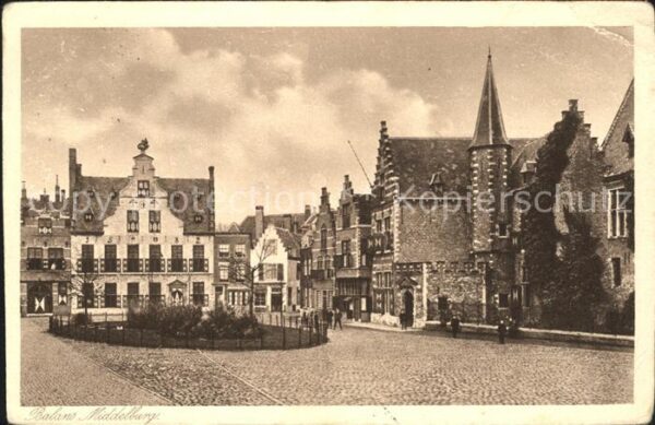 Middelburg Zeeland Balans Giebelhäuser