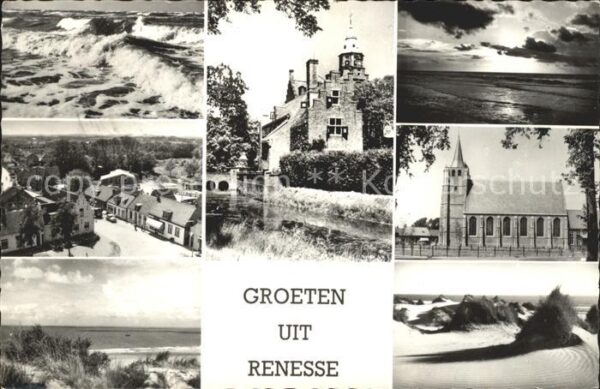 Renesse Brandung Schloss Abendstimmung Kirche D
