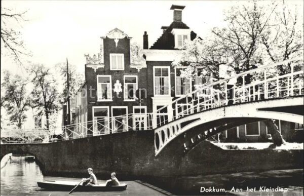 Dokkum Aan het Kleindiep Brug Brücke
