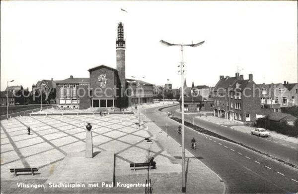 Vlissingen Stadhuisplein met Paul Krugerstraat Rat