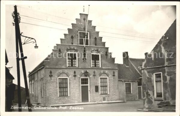 Zonnemaire Geboortehuis Professor Zeeman Giebelhau