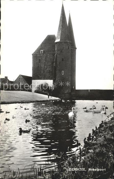 Zierikzee Nobelpoort Schwan Enten