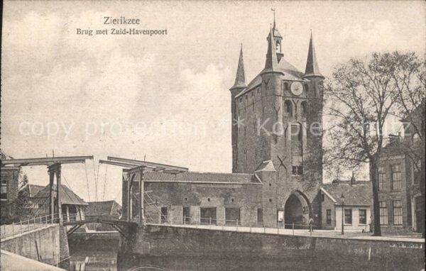 Zierikzee Brug met Zid Havenpoort Zugbrücke