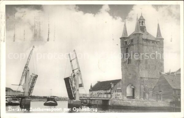 Zierikzee Zuidhavenpoort met Ophaalbrug Zugbrücke