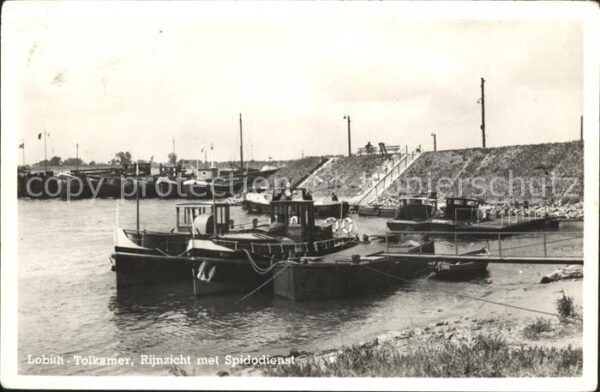 Tolkamer Lobith Rijngezicht met Spidodienst Rhein Binne