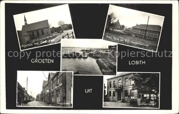 Lobith Kerk Jongensschool Gemeentehuis Dorpstr