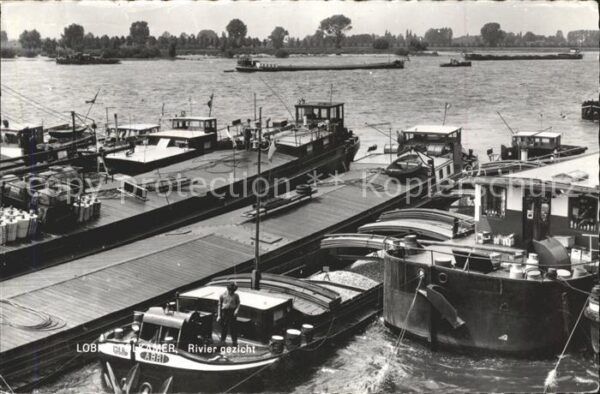 Tolkamer Lobith Rivier gezicht Rhein Binnenschifffahrt