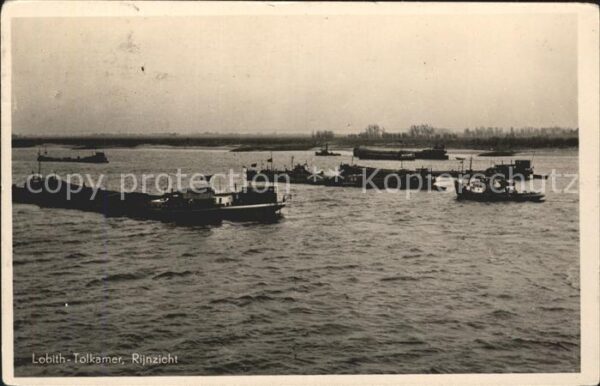 Tolkamer Lobith Rijnzicht Rhein Binnenschifffahrt Frach