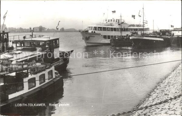 Tolkamer Lobith Rivier gezicht Rhein Binnenschifffahrt