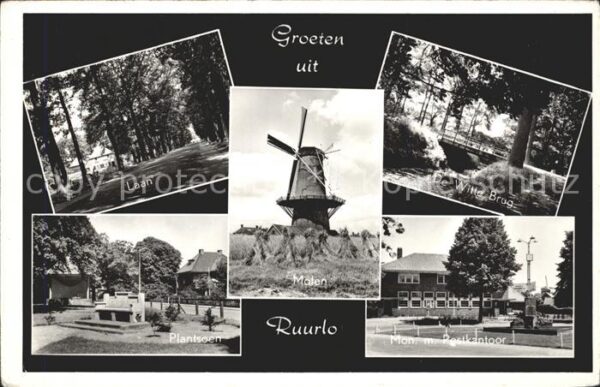 Ruurlo Reurle Laan De Witte Brug Postkantoor Molen Pl