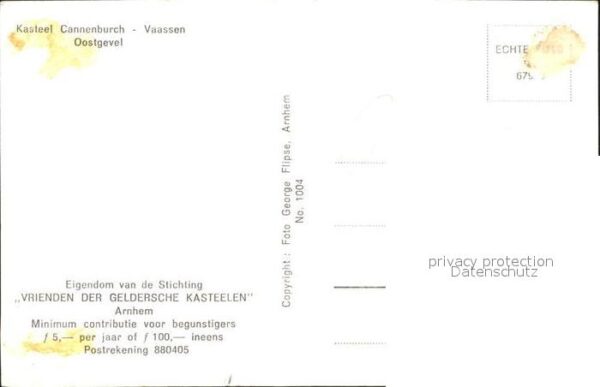 Vaassen Kasteel Cannenburch Oostgevel Schloss – Bild 2