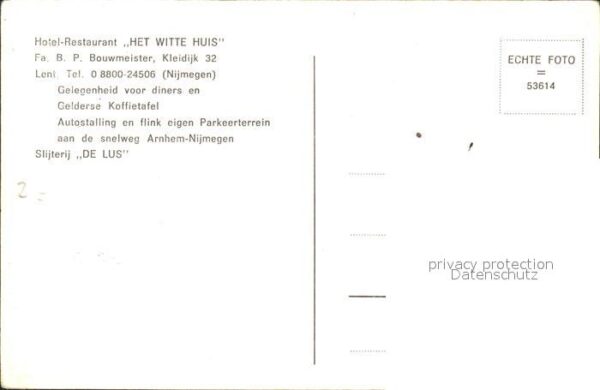 Lent Hotel Cafe Restaurant Het Witte Huis – Bild 2