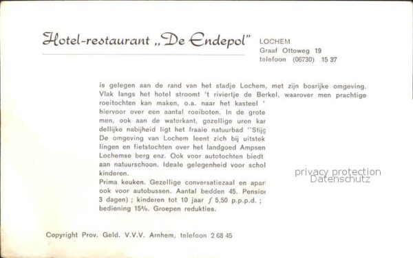 Lochem Hotel Restaurant De Endepol – Bild 2
