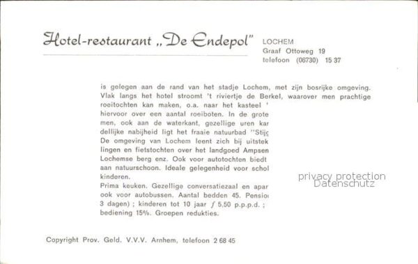 Lochem Hotel Restaurant De Endepol – Bild 2