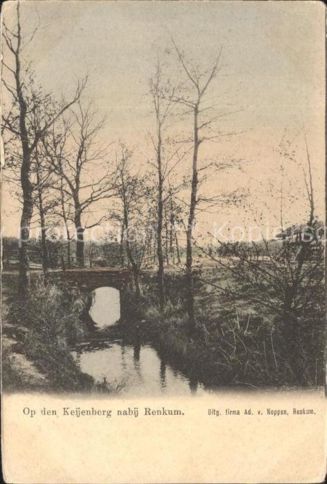 Renkum Op den Keijenberg Bachlauf Brücke
