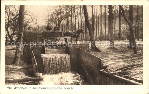 Leuvenum Waterval in het Leuvenumsche bosch Wass