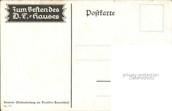 Turnen Deutsche Turnerschaft Künstlerkarte Amt – Bild 2
